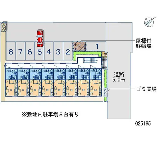 ★手数料０円★札幌市白石区中央二条１丁目　月極駐車場（LP）